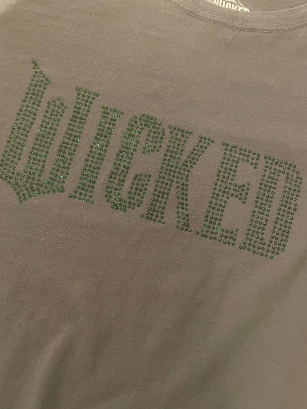 Torrid Short Sleeve Tee with Green Studded 'WICKED' Graphic